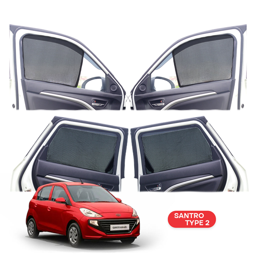 Hyundai Sentro Half Window Curtain/Car Sunshades - 4 Pieces
