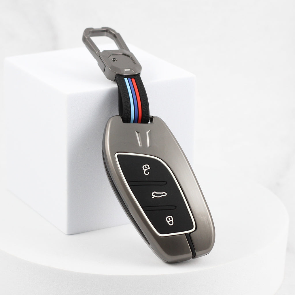 Metal Silicon Car Key Case Fit for MG Astor | MG ZS EV Smart Key