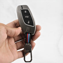 Load image into Gallery viewer, Metal Silicon Car Key Case Fit for MG Astor | MG ZS EV Smart Key