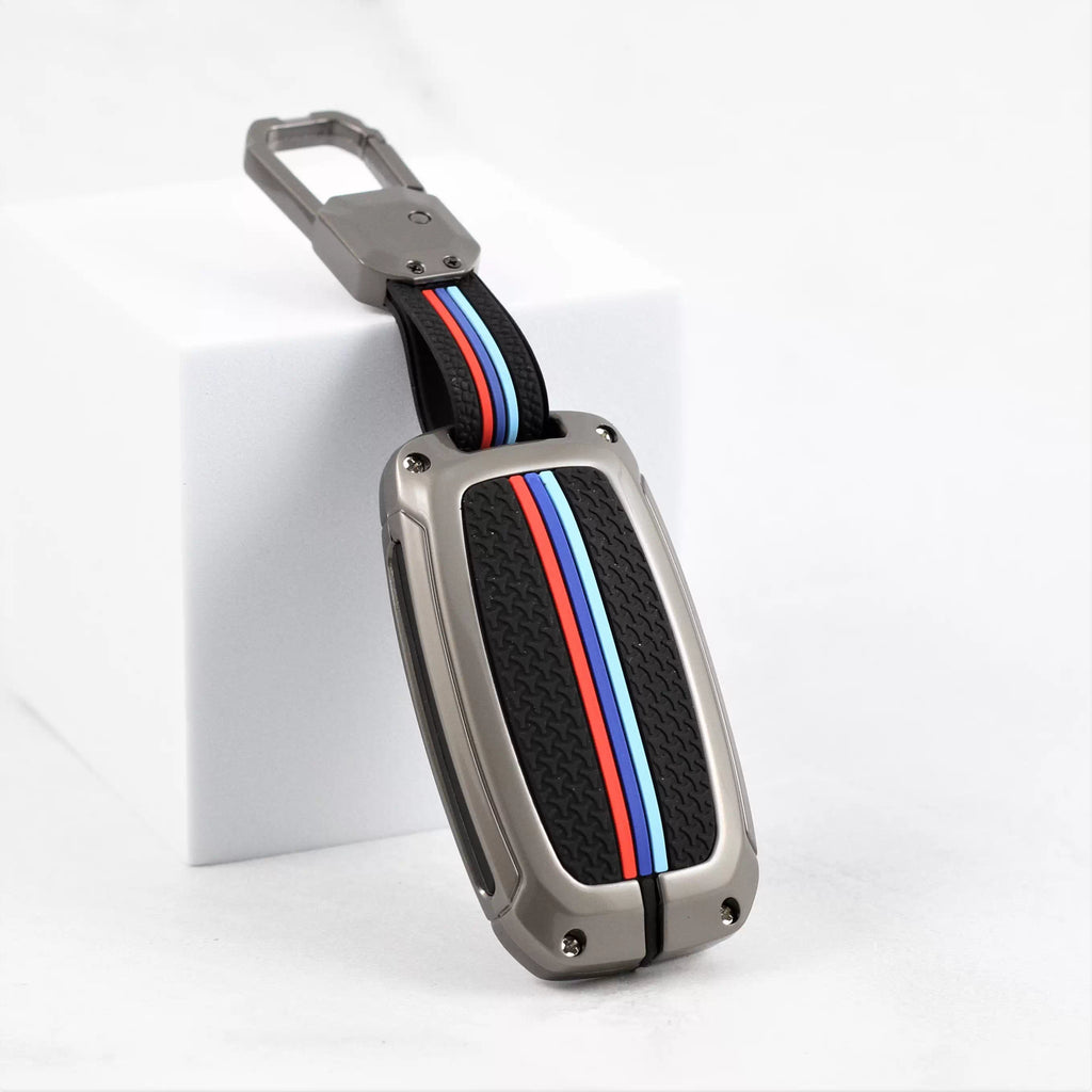 Metal Silicon Car Key case for KIA 3 Button Smart Key