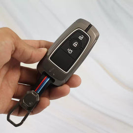 Metal Car Key cover for Ford Figo Aspire | Ecosport | Endeavour | Freestyle (3 Button smart Key )