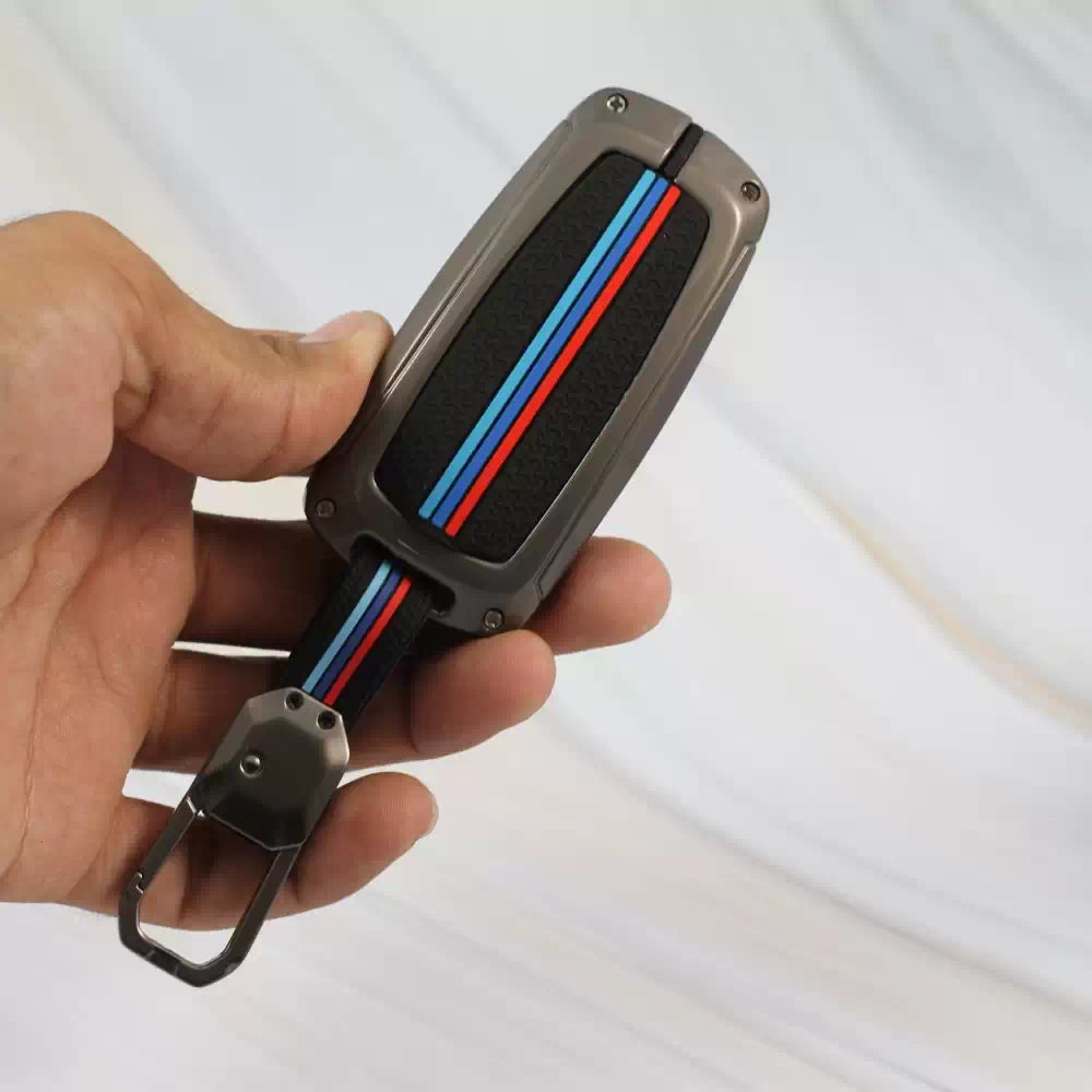 Metal Car Key cover for Ford Figo Aspire | Ecosport | Endeavour | Freestyle (3 Button smart Key )