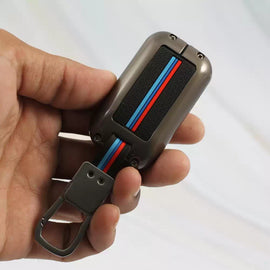 Metal Silicon Car Key cover for Maruti Suzuki Victoris | Grand Vitara | New Brezza | XL 6 | Ertiga | Dezire - 3 Button