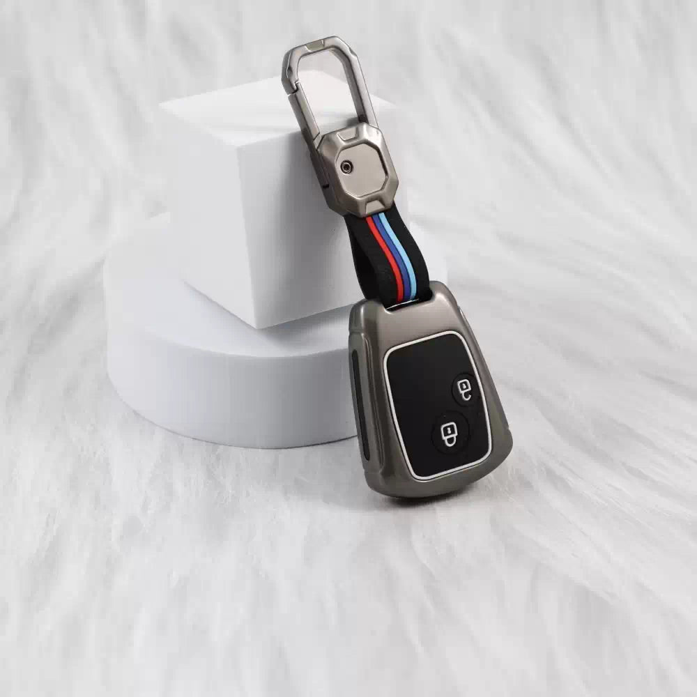 Metal Silicon Key case for Honda Old Amaze | Old Honda City | Jazz | Brio - 2 Button Key