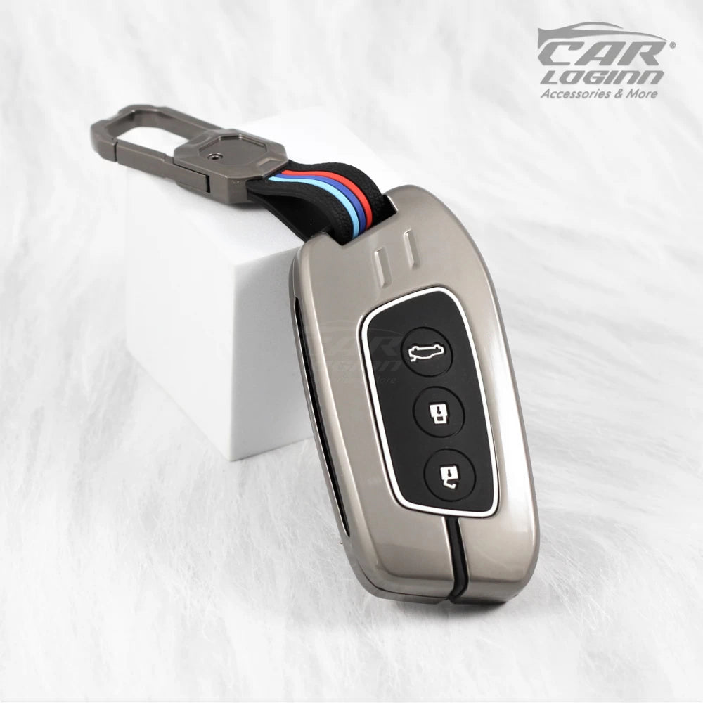 Metal Silicon Key Case for MG 3 Button Smart Key