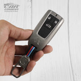Metal Silicon Key Case for Audi A3 | A4 | A5 | Q3 | Q7 | Q5 | Q8 (3 Button Smart Key)