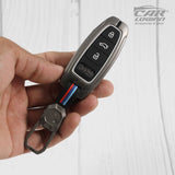 Metal Silicon Key Case for  AUDI A3 | A4 | A5 | Q3 | Q5 | Q7 | Q8  (3 Button Smart Key)