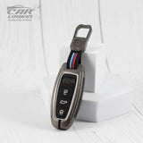 Metal Silicon Key Case for AUDI 3 Button Smart Key