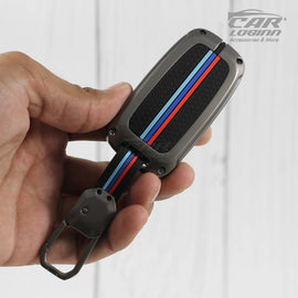 Metal Silicon Car Key Case for Hyundai Elentra | Old Verna | Old i20 - Push Button Smart Key
