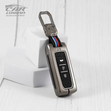 Load image into Gallery viewer, Metal Silicon Car Key Case for MG HECTOR 3 Button Smart Key