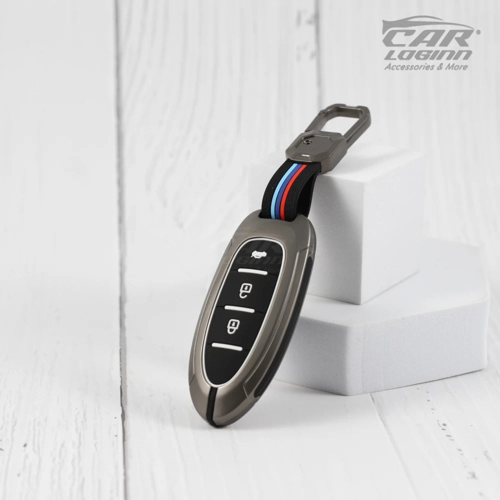 Metal Silicon Car Key Case for Nissan Sunny | Terrano | Magnite Smart Key