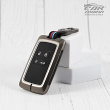 Load image into Gallery viewer, Metal Silicon Car Key Shell for Renault Triber | Kiger | New Kwid Smart Key