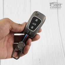 Load image into Gallery viewer, Metal Silicon Car Key Case for Hyundai Old 3 Button Flip Key