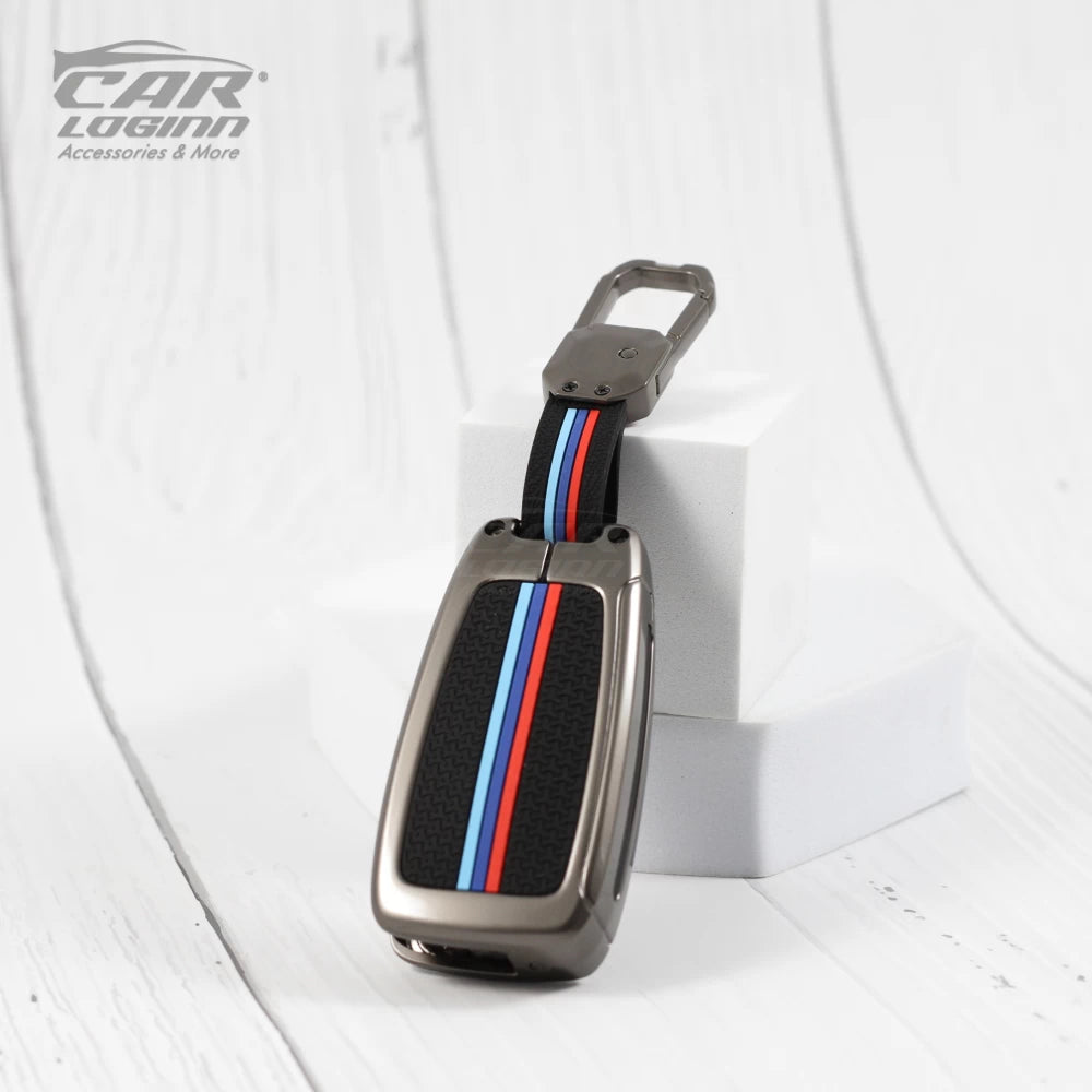 Metal Silicon Car Key Case for Hyundai New Venue | New i20 | Verna 2020-21 | Old Verna Flip Key