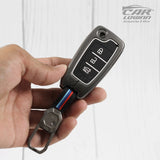 Metal Silicon Car Key Case for Hyundai New i20 2023 | Verna 2020-21 | Old Verna Flip Key