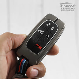 Metal Silicon Car Key Case for Jeep Compass Smart Key