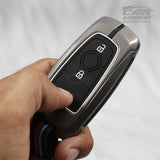 Metal Silicon Car Key Case for Ford 2 button Smart key