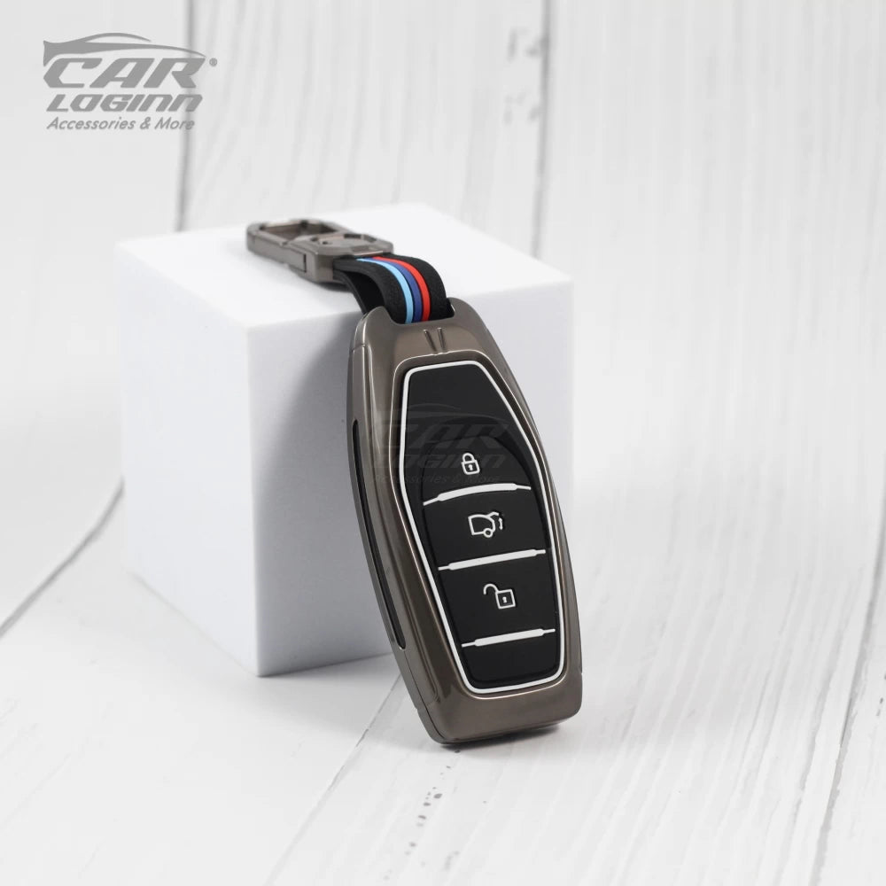 Metal Silicon Key Case for Mahindra XUV - 500 Smart Key