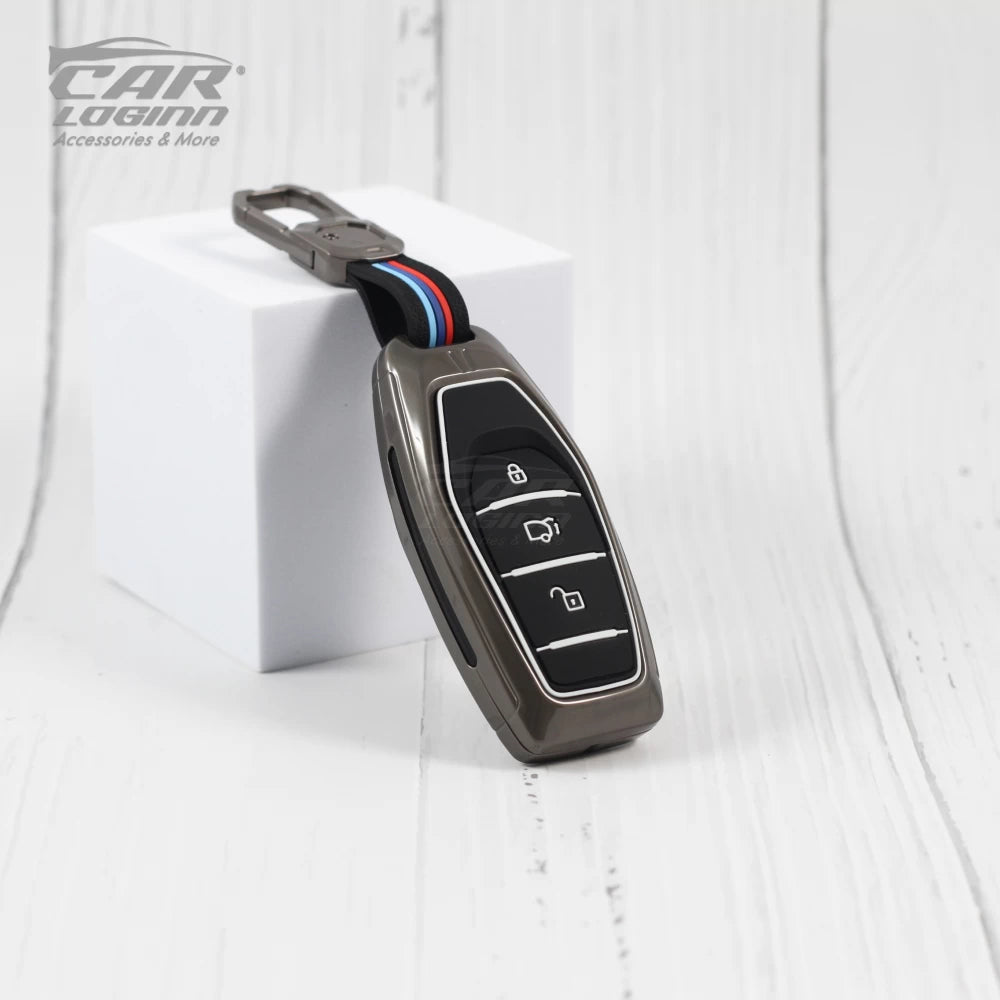 Metal Silicon Key Case for Mahindra XUV - 500 Smart Key