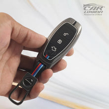 Load image into Gallery viewer, Metal Silicon Car Keycover for Ford 3 Button Smart Key