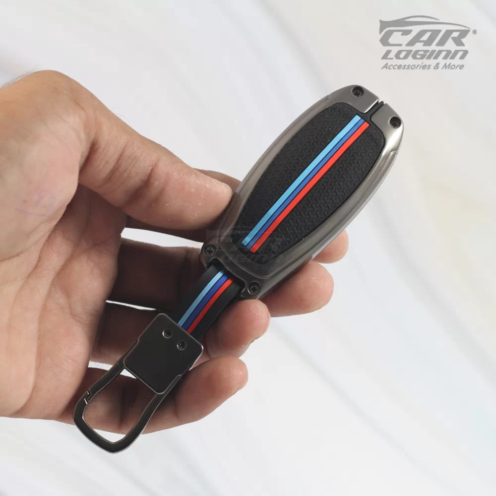 Metal Silicon Car Keycover for Ford 3 Button Smart Key