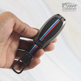 Metal Silicon Car Keycover for Ford Figo | Aspire | Eco-sport | Endeavour | Freestyle (3 Button smart Key )