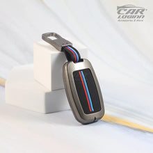 Load image into Gallery viewer, Metal Silicon Key case for KIA Carens | Carnival | Seltos | Sonet (4 Button Smart Key)