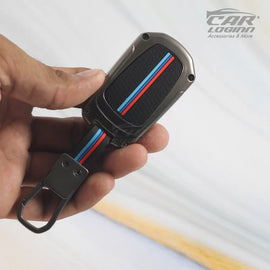 Metal Silicon Key Cover Fit for Tata Indica Vista | Indigo Manza (2 button remote key)