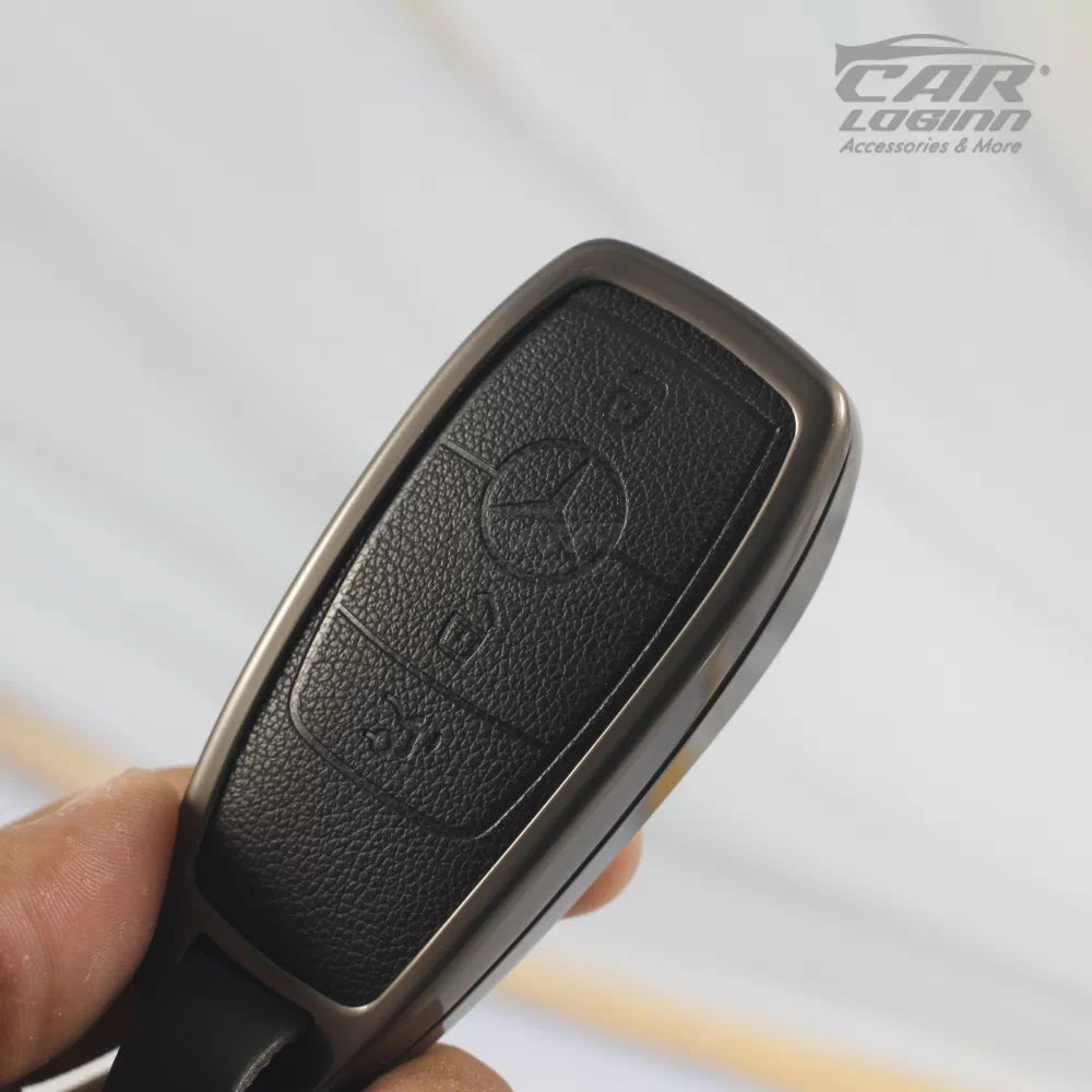 Metal Leather Car Key Cover Fit for Mercedes Benz S – Class | C – Class | GL Series | M – Class