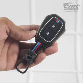 Metal Silicon Key Cover Fit for Renault Triber | Kwid | Duster | Datsun redi-GO Flip type Key (R-1)