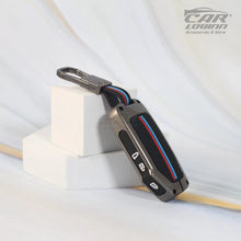 Load image into Gallery viewer, Metal Silicon Key case for New Kia Seltos Facelift | Sonet facelift - (3 Button Smart Key)