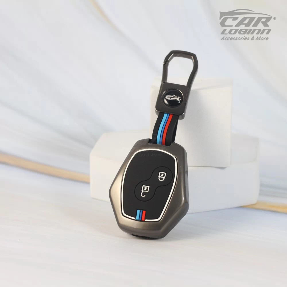 Metal Silicon Key Cover Fit for Renault Duster | Nissan Terrano 2 Button Key