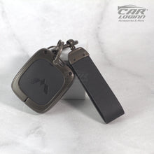 Load image into Gallery viewer, Metal Leather Car Key Case for MG COMET EV Electric 3 Button Smart Key