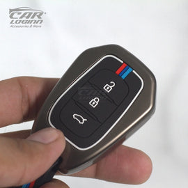 Metal Silicon Car Key Case for Renault TRIBER | New KWID | Duster | Datsun REDI-GO Plus Flip Type Key