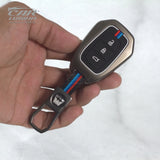 Metal Silicon Car Key Case for Renault TRIBER | New KWID | Duster | Datsun REDI-GO Plus Flip Type Key