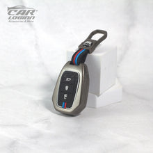 Load image into Gallery viewer, Metal Silicon Car Key Case for Renault KWID | Kiger | Duster | Datsun REDI-GO Plus - 3 Button