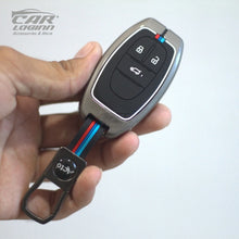 Load image into Gallery viewer, Metal Silicon Car Key Case Fit for MG Gloster - 3 Button Smart Key