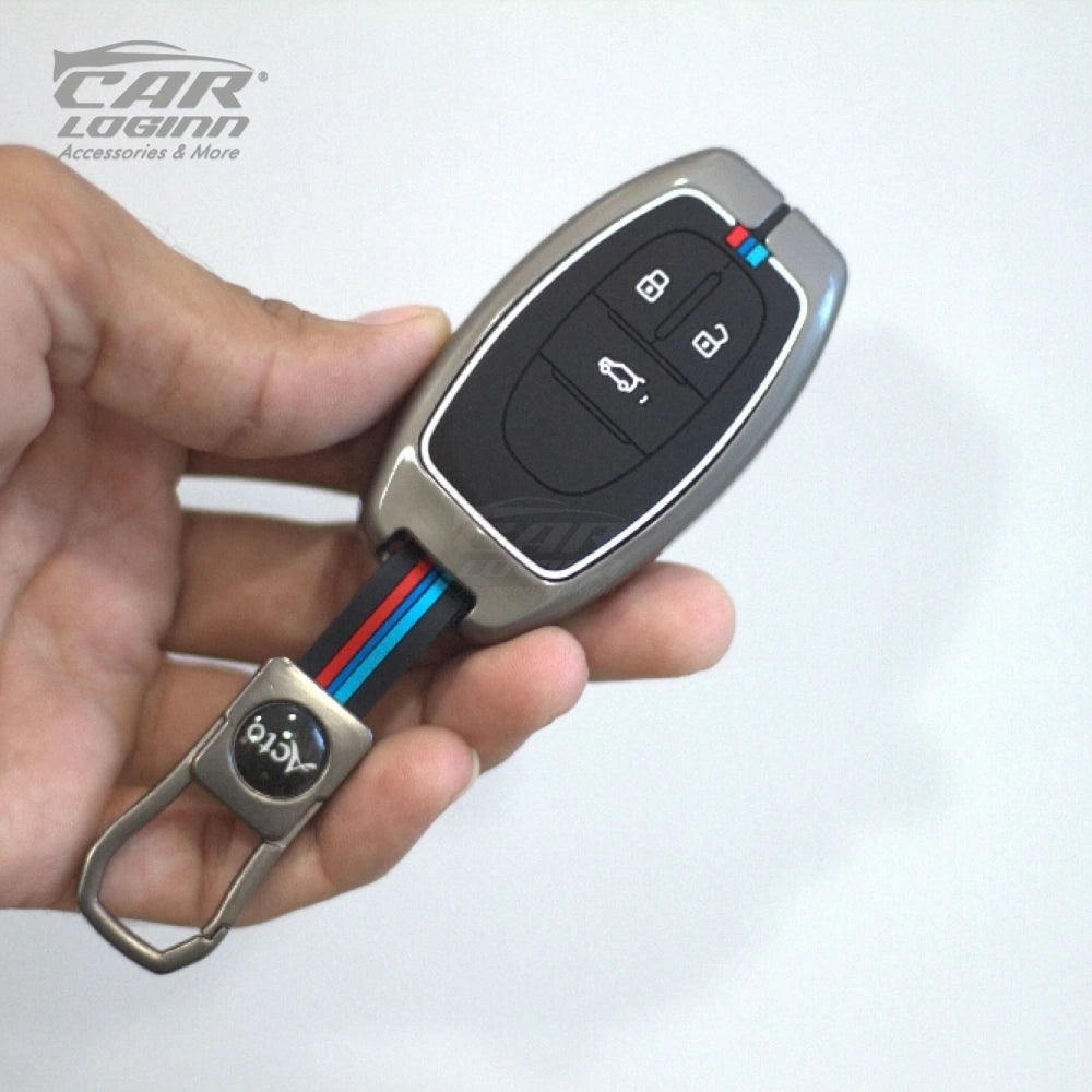 Metal Silicon Car Key Case Fit for MG Gloster Smart Key