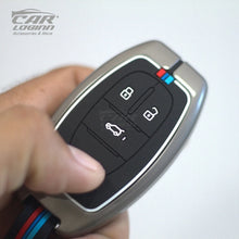 Load image into Gallery viewer, Metal Silicon Car Key Case Fit for MG Gloster - 3 Button Smart Key