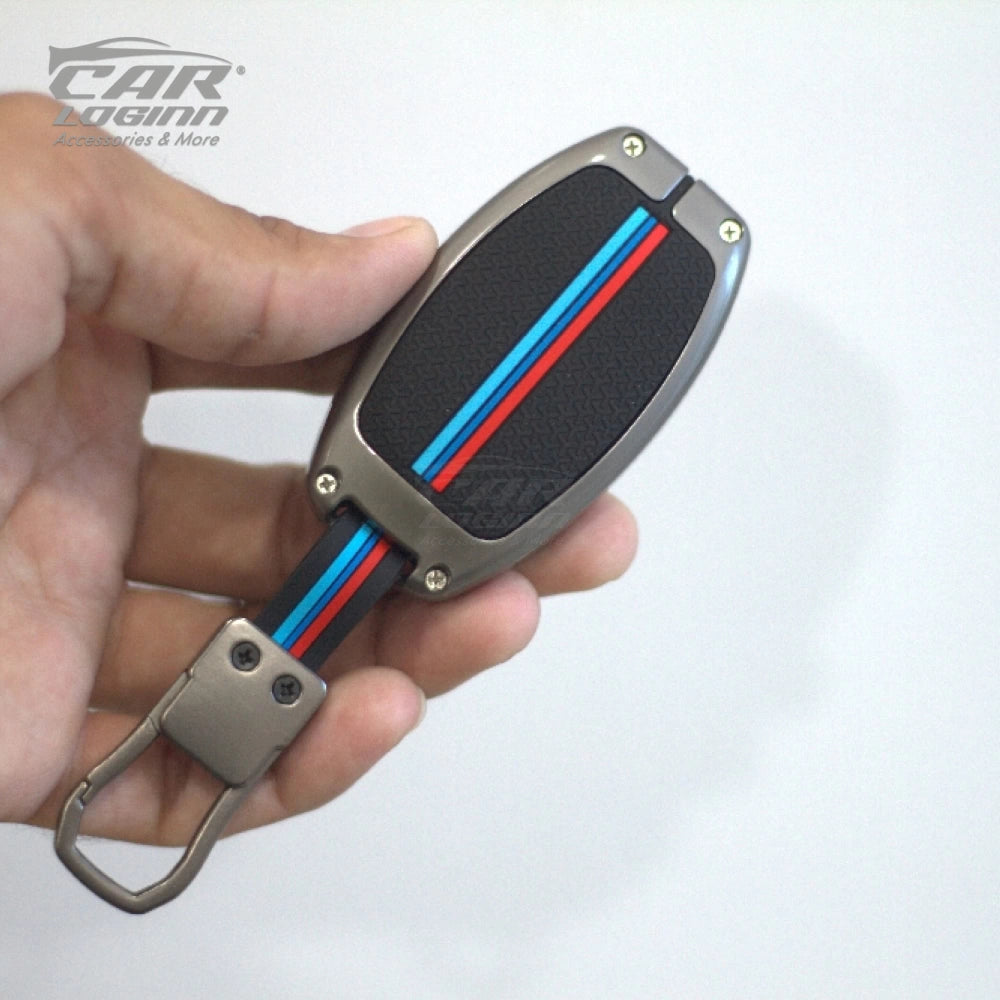 Metal Silicon Car Key Case Fit for MG Gloster - 3 Button Smart Key