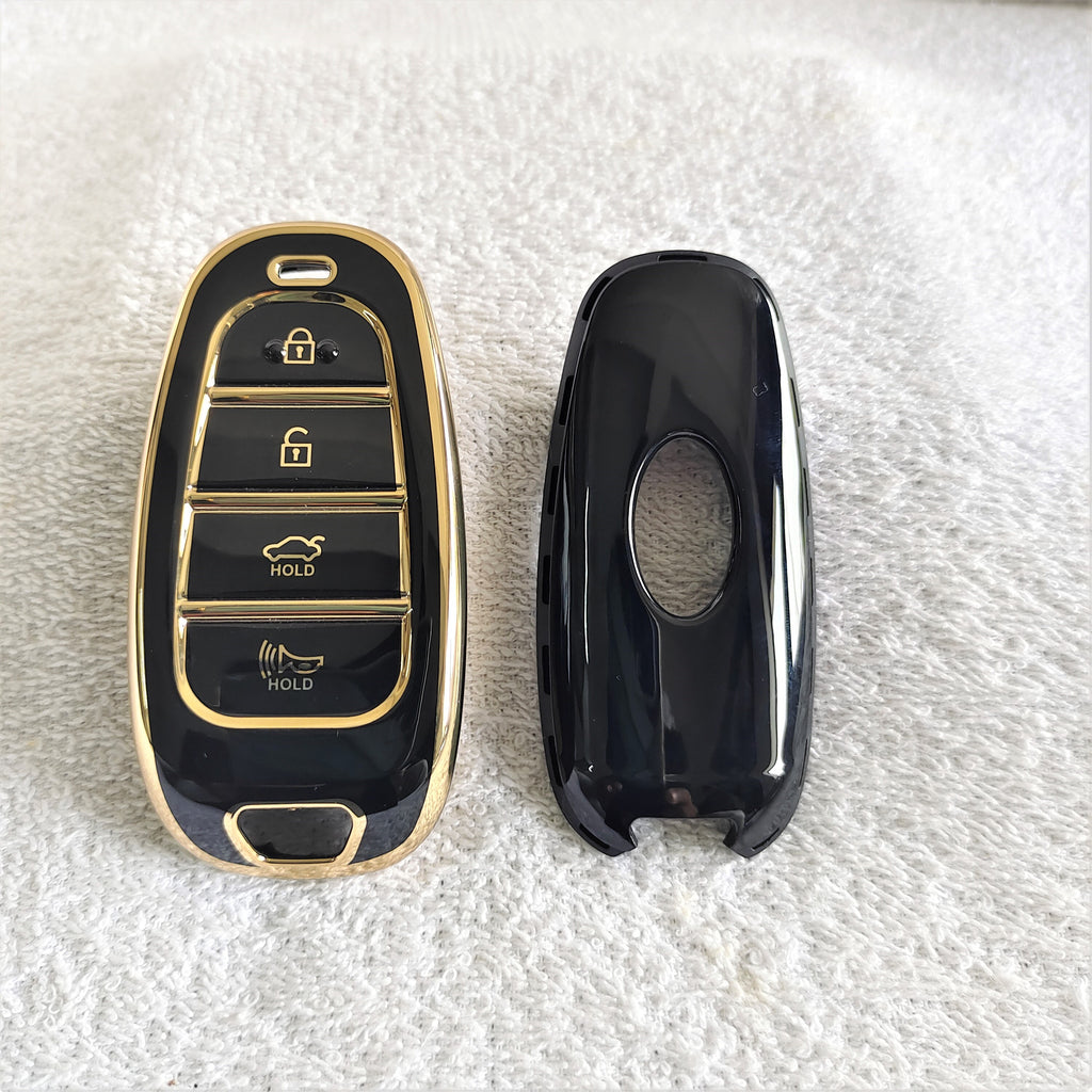 TPU Car Key Cover Fit for New Hyundai Tucson - 4 Button Smart Key (Copy)