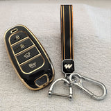 TPU Car Key Cover Fit for New Hyundai Tucson - 4 Button Smart Key