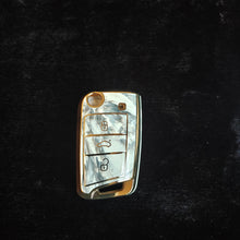Load image into Gallery viewer, MARBLE TPU Car Key Cover Fit for Skoda Kushaq | Skoda Kodiaq | Skoda Slavia | Octavia | Volkswagen Tiguan | Virtus | New Polo | New Vento Flip Key