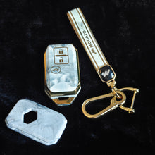 Load image into Gallery viewer, MARBLE TPU Car Key Cover Fit for Maruti Suzuki Grand Vitara | Brezza | New Swift | New Dezire | New Ertiga | Baleno | Ignis Smart Key