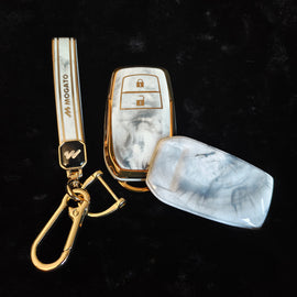 MARBLE TPU Car Key Cover Fit for Toyota Innova Hycross | Fortuner | Innova Crysta Smart Key