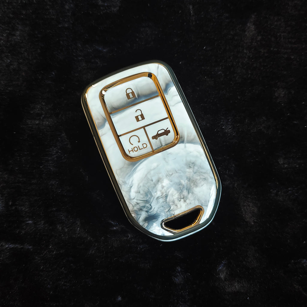 MARBLE TPU Car Key Cover Fit for New Honda Civic | New Amaze | New Honda City Smart Key
