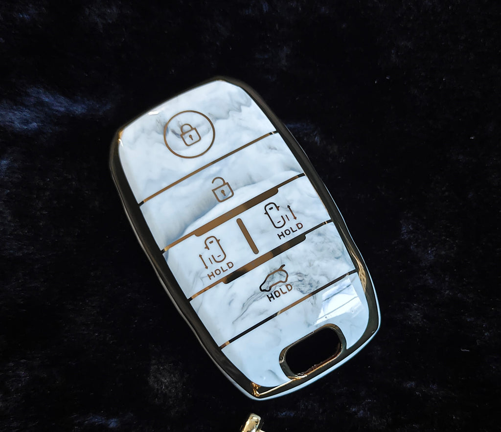 MARBLE TPU Car Key Cover Fit for KIA Carnival Smart Key
