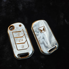 MARBLE TPU Car Key Cover Fit for Mahindra New Scorpio-N | XUV 700 | New Thar | Xuv-300 | Scorpio | Bolero Flip Key