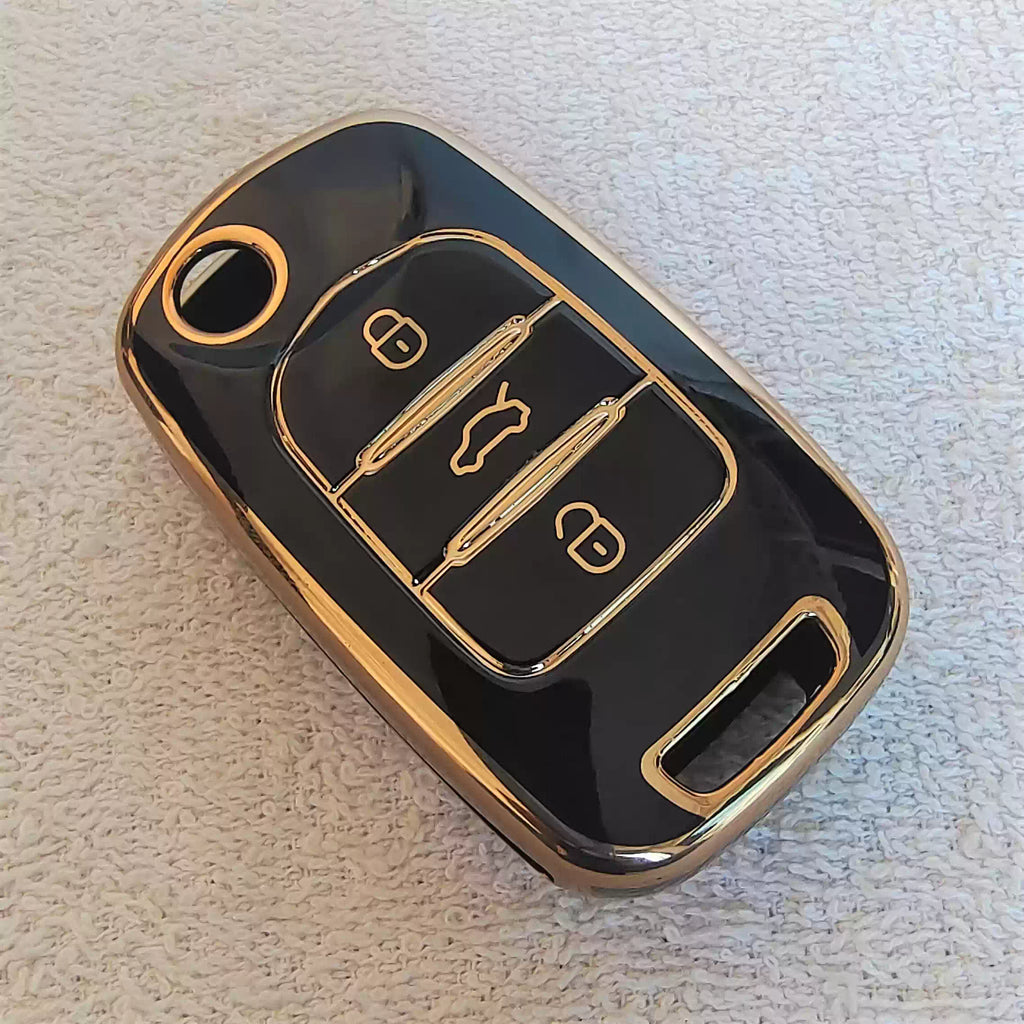 TPU Car Key Cover Fit for MG Hector 3 button flip key
