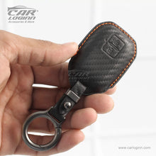 Load image into Gallery viewer, Carloginn PU-3D Leather Key Case for Maruti Suzuki 2 Button Smart Key